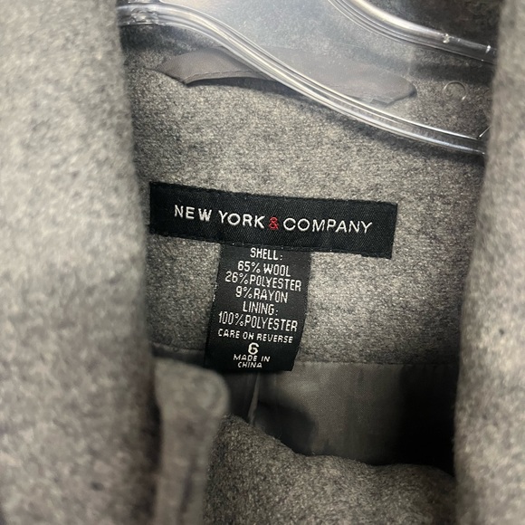 New York & Company Wool Blend Coat - Picture 2 of 6